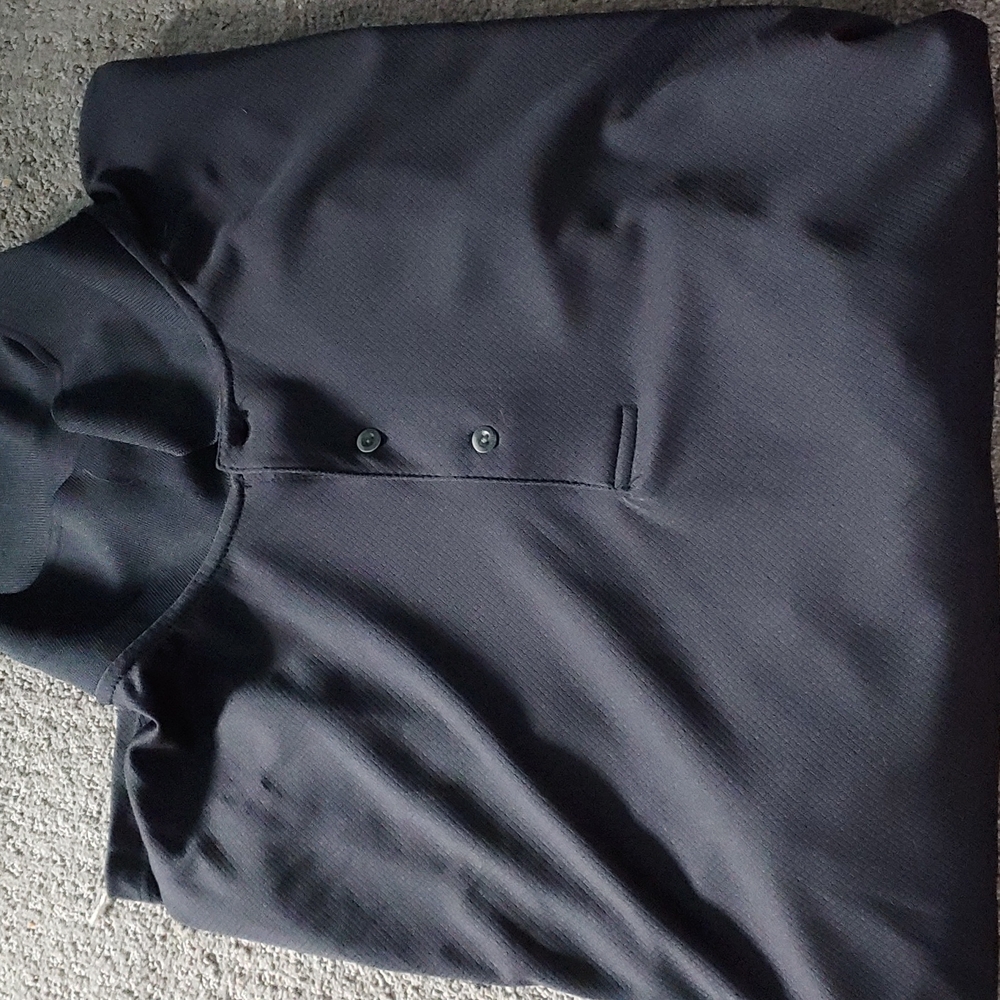 3XLT Black pro tour Mens Polo